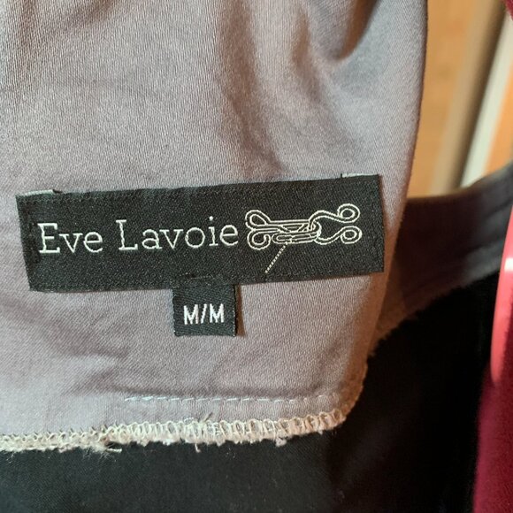EVE LAVOIE -  Asymmetrical short sleeveless dress black and grey details medium - Picture 9 of 10